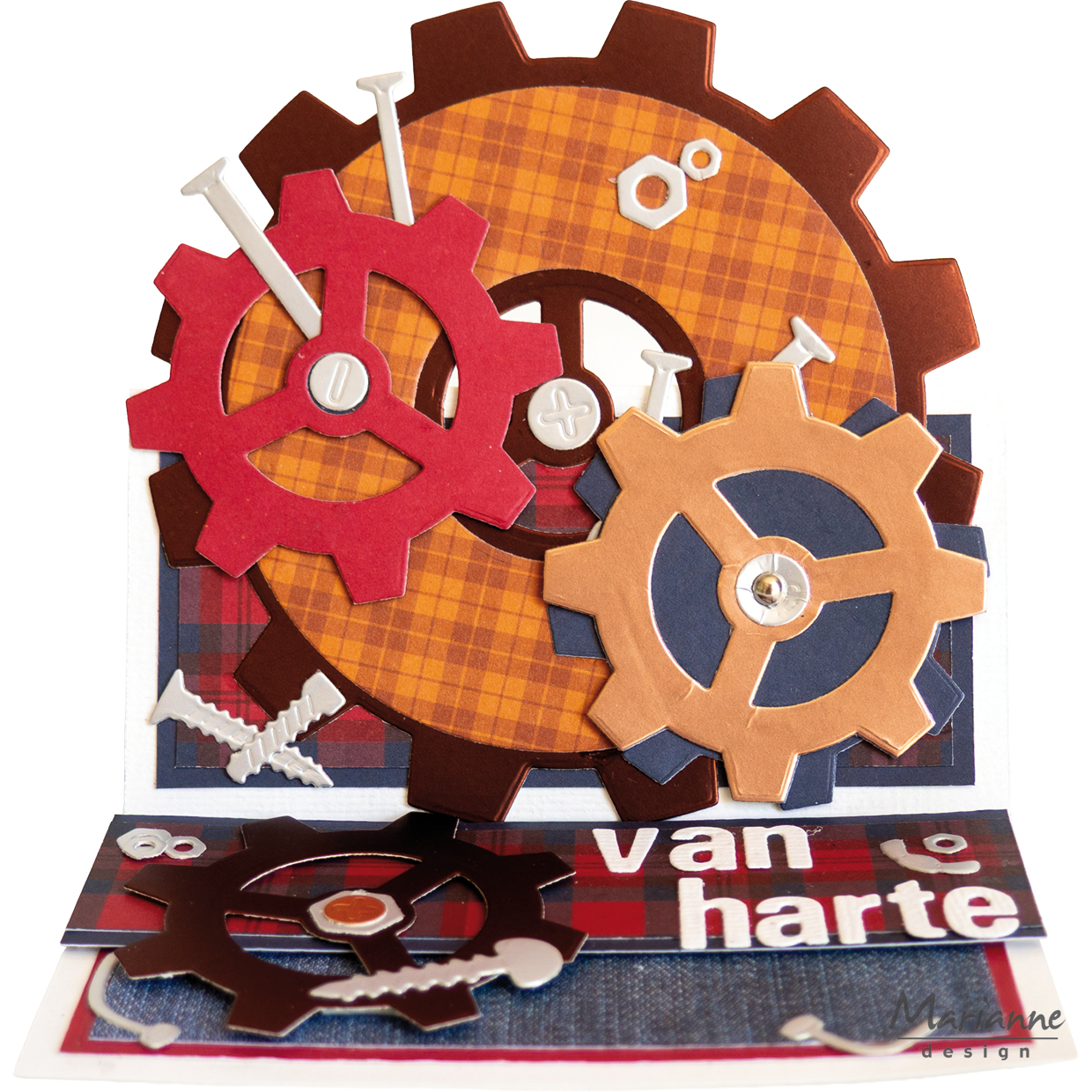 CR1737 Metal Die Marianne Design -Gears