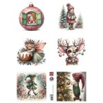 FB2512 one side paper A4 Marianne Design -Fairybells - Enchantend Christmas