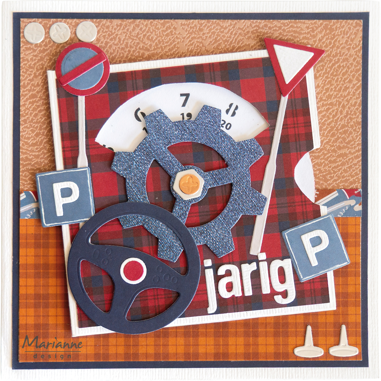 LR0962 Metal Die Marianne Design Creatables -Steering wheel