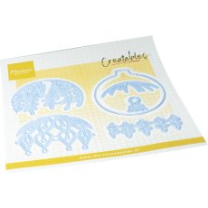 LR0967 Metal Die Marianne Design Creatables -Christmas baubles ( round)