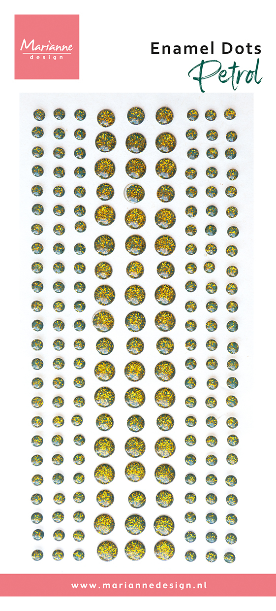 PL4543 Enamel dots - Petrol