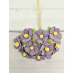 AC-S10m-10 MAUVE PURPLE- Achillea Cottage I am Roses Paper Flowers - 5pcs