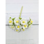 AC-S10m-13 WHITE- Achillea Cottage I am Roses Paper Flowers - 5pcs
