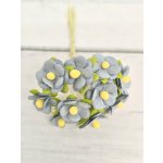 AC-S10m-2 BABY BLUE- Achillea Cottage I am Roses Paper Flowers - 5pcs