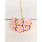 AC-S10m-4 PINK- Achillea Cottage I am Roses Paper Flowers - 5pcs