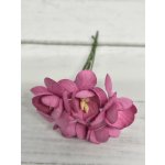CHB-S3-12 PINK Cherry Blossoms I am Roses Paper Flowers - 5pcs