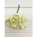 CHB-S3-14 SOFT GREEN Cherry Blossoms I am Roses Paper Flowers - 5pcs