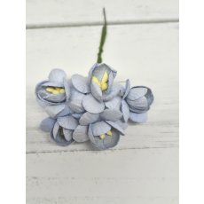CHB-S3-4 BABY BLUE Cherry Blossoms I am Roses Paper Flowers - 5pcs