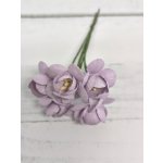 CHB-S3-5 MAUVE PURPLEE Cherry Blossoms I am Roses Paper Flowers - 5pcs