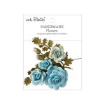 CR110134 Little Birdie Handmade Printed Paper Flowers Roisin Blue Symphony 8pcs