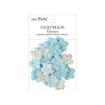 CR110505 Little Birdie Handmade Printed Paper Flowers Polly Blue Symphony 25pcs