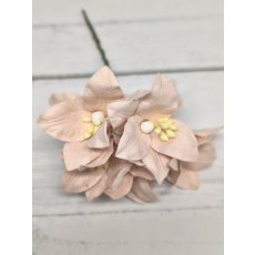 LY1-122 PALE BLUSH PINK Lily Paper Flowers - 5pcs
