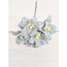 LY1-170 WHITE Lily Paper Flowers - 5pcs