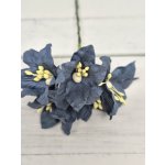 LY1-421 SOLID DENIM BLUE Lily Paper Flowers - 5pcs