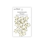 CR103059 Little Birdie Handmade Printed Paper Flowers Elira vory Pearl -24pcs