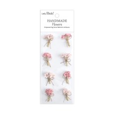 CR103270 Little Birdie Handmade Printed Paper Flowers Bouqet  Pink Passion-8pcs