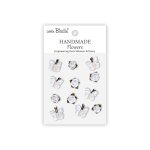 CR109938 Little Birdie Handmade Printed Paper Flowers Roses & Butterflies Frosty White -12pcs