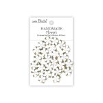 CR109953 Little Birdie Handmade Printed Paper Flowers Elira Frosty White -24pcs