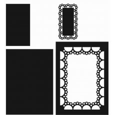 CR1242 Craftable Passe-partout prostokątne