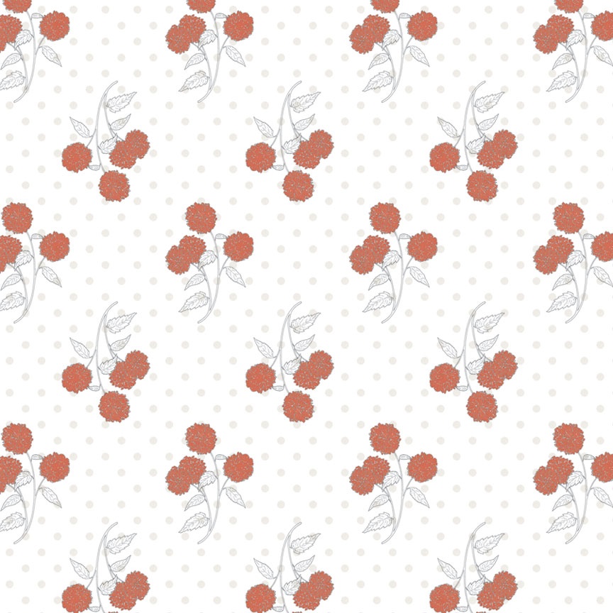 TCSN1008 Papier dwustronny 30,5 x 30,5 cm Flowers - Stationery Noted Teresa Collins