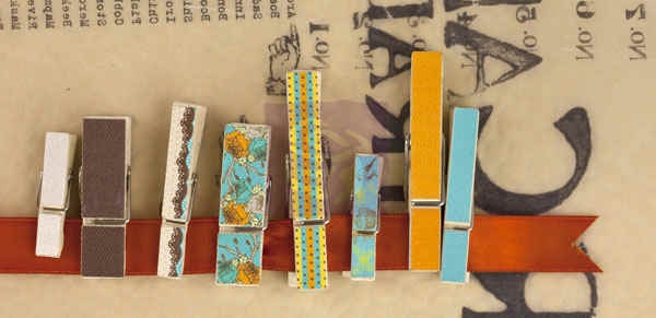 PM563813 Drewniane klamerki 8 szt Lady Bird