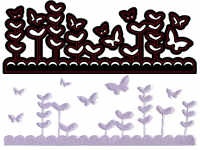CTDI7012 Wykrojnik Crafts-too Butterfly Gardens