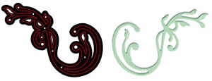 CTDI7029 Wykrojnik Crafts-too Swirly Leaf