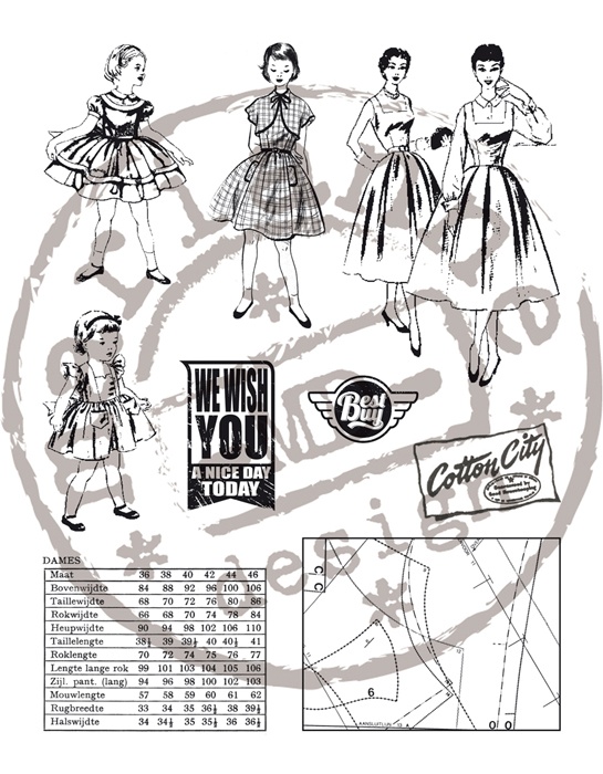CS0871 Stemple silikonowe - Fabulous Fifties - Fashion