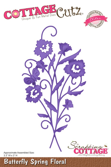 CCE-010 Wykrojnik Butterfly Spring Floral (Elites)