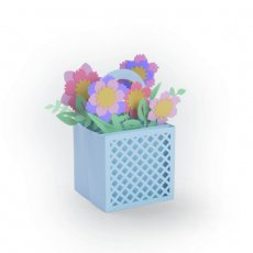 663578 Sizzix Thinlits Die Set 12PK - Card in a Box, Flower Basket