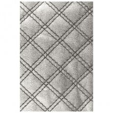 665734 Sizzix 3-D texture fades embossing folder Quilted