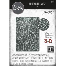 665766 Sizzix 3-D Textured Impressions Embossing Folder - "Cracked Leather"