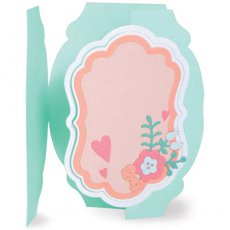 665807 Sizzix Thinlits Die Set 7PK - Card Label, Fold-a-Long