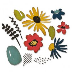 665853 Sizzix • Sizzix Thinlits Die Set "Modern Floristry by Tim Holtz"