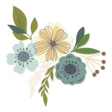 665908  Sizzix • Layered Clear Stamps Blossoms