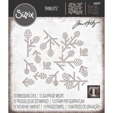 666070 Sizzix • Sizzix Thinlits Die Set "Pine Patterns" by Tim Holtz