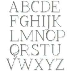 666114  Sizzix • Thinlits Die Elegant Capitals