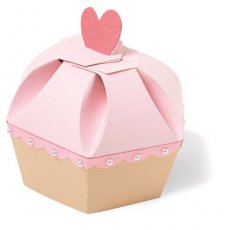 666231 Sizzix • Thinlits Die Set Fabulous Cupcake Box by Debi Potter