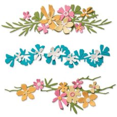 666251 Sizzix •  Thinlits Die Set Woodland Borders 7pcs