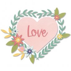 666275 Sizzix • Thinlits Die Set Hello Love by Lisa Jones