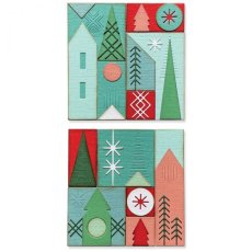 666335   Sizzix • Thinlits Die Set Holiday Blocks