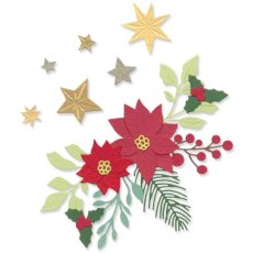 666445   Sizzix • Thinlits Die Set Festive Foliage 