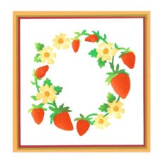 666528 - Sizzix • Layered Stencils Strawberry Wreath 4pcs