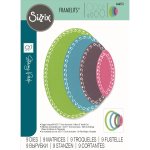 666551  Sizzix • Framelits Die Set Fanciful Clare Classic Ovals 9pcs