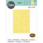 666560 Sizzix • Thinlits Die Set Faux Postage 2pcs