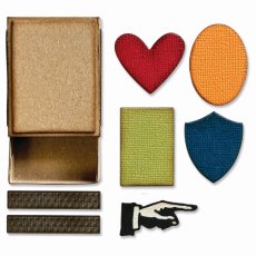 666604  Sizzix • Thinlits Die Set Vault Matchbox 10pcs
