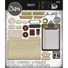 666876 Cutting dies  Sizzix • Thinlits 24pcs Die Set Vault Noteworthy by Tim Holtz