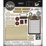 666876 Cutting dies  Sizzix • Thinlits 24pcs Die Set Vault Noteworthy by Tim Holtz