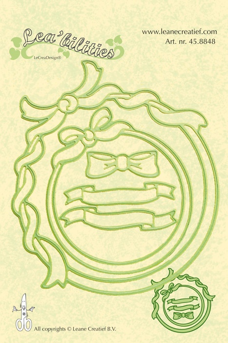 45.8848 Wykrojniki Frame Circle Ribbons