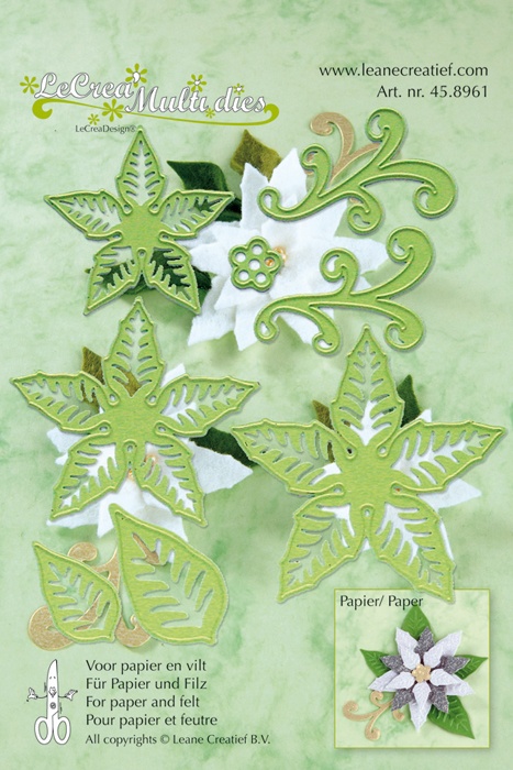 45.8961 wykrojnik Lea'bilities Combi Multi Die - Ponsettia